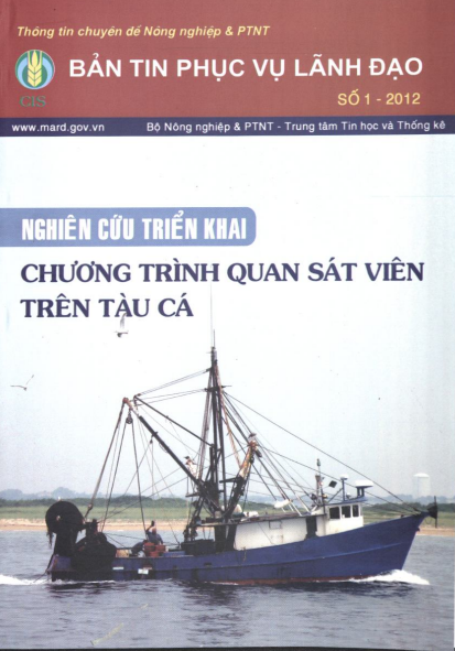 Bản Tin Phục Vụ Lãnh Đạo Số 2012-01 - Nghiên Cứu Triển Khai Chương Trình Quan Sát Viên Trên Tàu Cá