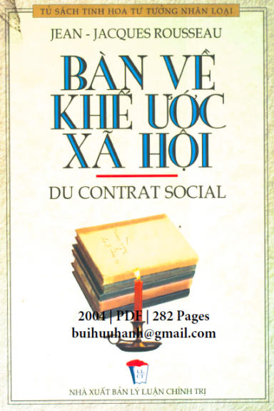 Bàn Về Khế Ước Xã Hội (NXB Lý Luận Chính Trị 2004) - Jean Jacques Rousseau, 282 Trang