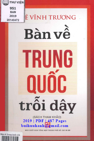 Bàn Về Trung Quốc Trỗi Dậy (NXB Tổng Hợp 2019) - Lê Vĩnh Trương, 487 Trang