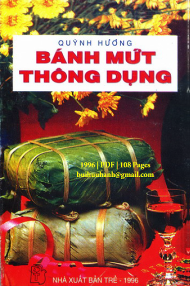 Bánh Mứt Thông Dụng (NXB Trẻ 1996) - Quỳnh Hương, 108 Trang