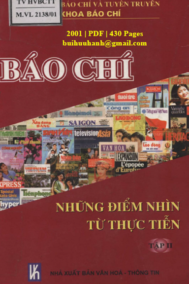 Báo Chí Những Điểm Nhìn Từ Thực Tiễn Tập 2 (NXB Văn Hóa Thông Tin 2001) - Nguyễn Văn Dững, 430 Trang