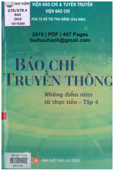 Báo Chí Truyền Thông Tập 4-Những Điểm Nhìn Từ Thực Tiễn (NXB Lao Động 2019) - Đỗ Thị Thu Hằng