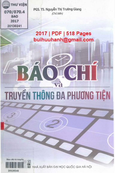 Báo Chí Và Truyền Thông Đa Phương Tiện (NXB Đại Học Quốc Gia 2017) - Nguyễn Thị Trường Giang, 518 Tr
