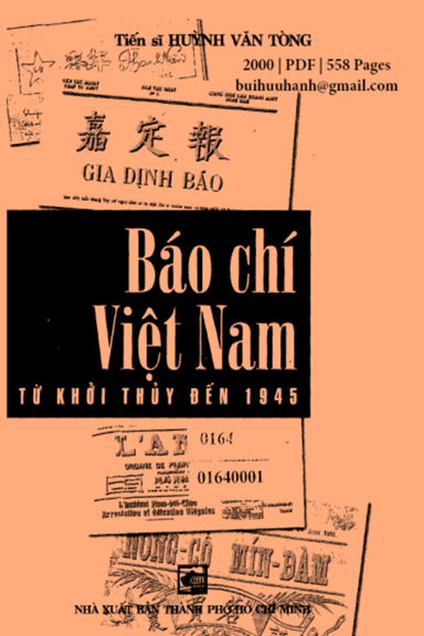 Báo Chí Việt Nam Từ Khởi Thủy Đến 1945 (NXB Tổng Hợp 2000) - Huỳnh Văn Tòng, 558 Trang
