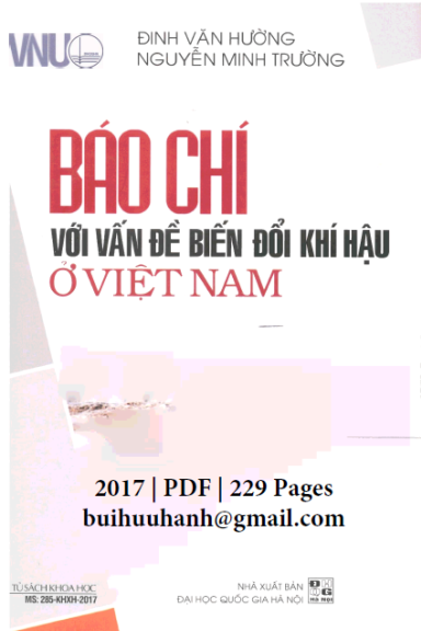 Báo Chí Với Vấn Đề Biến Đổi Khí Hậu Ở Việt Nam (NXB Đại Học Quốc Gia 2017) - Đinh Văn Hường