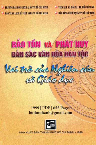 Bảo Tồn Và Phát Huy Bản Sắc Văn Hóa Dân Tộc (NXB Tổng Hợp 1999) - Nguyễn Quang Điển, 655 Trang
