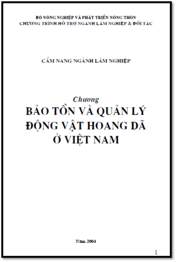 Bảo Tồn Và Quản Lý Động Vật Hoang Dã Ở Việt Nam (NXB Giao Thông Vận Tải 2004) - Nguyễn Ngọc Bình