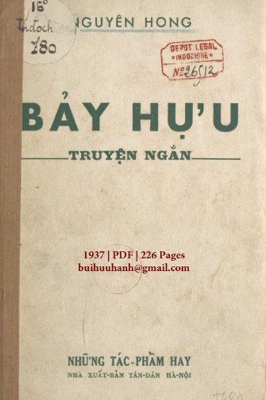 Bảy Hựu (NXB Tân Dân 1937) - Nguyên Hồng, 226 Trang