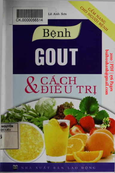 Bệnh Gout Và Cách Điều Trị (NXB Lao Động 2010) - Lê Anh Sơn, 176 Trang