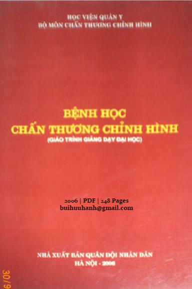 Bệnh Học Chấn Thương Chỉnh Hình (NXB Quân Đội 2006) - Trần Đình Chiến, 248 Trang
