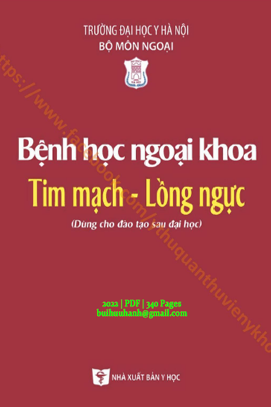 Bệnh Học Ngoại Khoa Tim Mạch-Lồng Ngực (NXB Y Học 2022) - Đoàn Quốc Hưng, 340 Trang