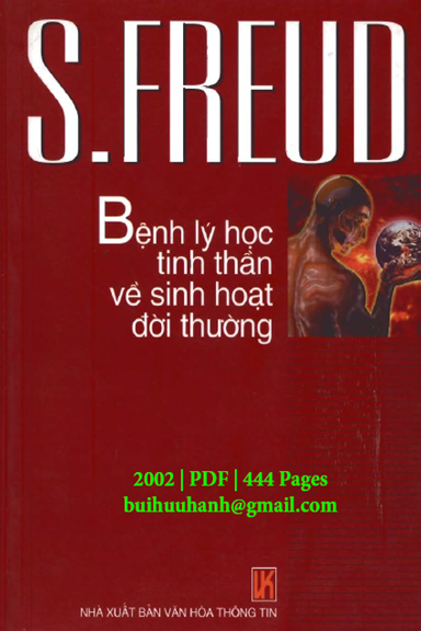 Bệnh Lý Học Tinh Thần Về Sinh Hoạt Đời Thường (NXB Văn Hóa Thông Tin 2002) - Sigmund Freud
