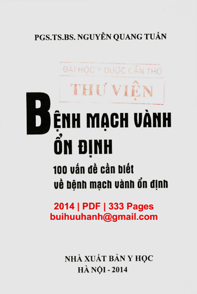 Bệnh Mạch Vành Ổn Định (NXB Y Học 2014) - Nguyễn Quang Tuấn, 333 Trang
