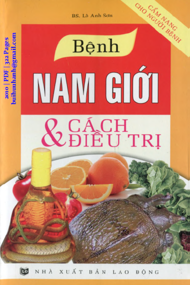 Bệnh Nam Giới Và Cách Điều Trị (NXB Lao Động 2010) - Lê Anh Sơn, 322 Trang