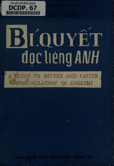 Bí Quyết Đọc Tiếng Anh (NXB Tổng Hợp 1989) - Đặng Lâm Hùng, 143 Trang