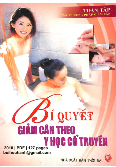 Bí Quyết Giảm Cân Theo Y Học Cổ Truyền (NXB Thời Đại 2010) - Minh Tâm, 127 Trang