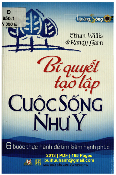 Bí Quyết Tạo Lập Cuộc Sống Như Ý (NXB Văn Hóa Thông Tin 2013) - Ethan Willis, 165 Trang