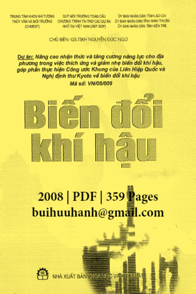 Biến Đổi Khí Hậu (NXB Khoa Học Kỹ Thuật 2008) - Nguyễn Đức Ngữ, 359 Trang