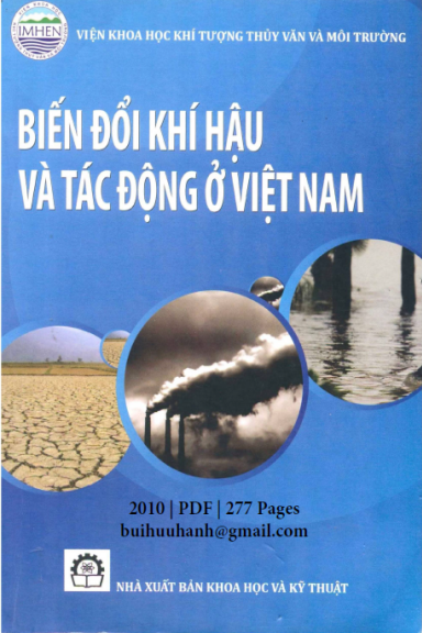 Biến Đổi Khí Hậu Và Tác Động Ở Việt Nam (NXB Khoa Học Kỹ Thuật 2010) - Nguyễn Văn Thắng, 277 Trang