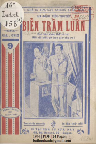 Biễn Trầm Luân Cuốn 1-6 (NXB Xưa Nay 1936) - Phạm Văn Mùi, 126 Trang