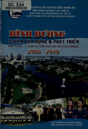 Bình Dương 5 Năm Xây Dựng & Phát Triển 2006-2010 (NXB Bình Dương 2010) - Cục Thống Kê, 76 Trang