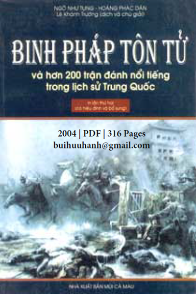 Binh Pháp Tôn Tử Và Hơn 200 Trận Đánh Nổi Tiếng (NXB Mũi Cà Mau 2004) - Hoàng Phác Dân, 316 Trang