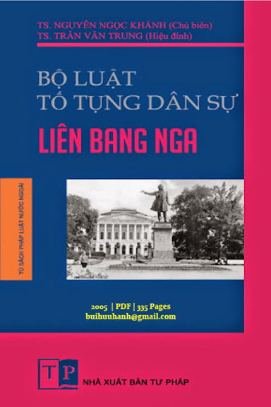 Bộ Luật Tố Tụng Dân Sự Liên Bang Nga (NXB Tư Pháp 2005) - Nguyễn Ngọc Khánh, 335 Trang