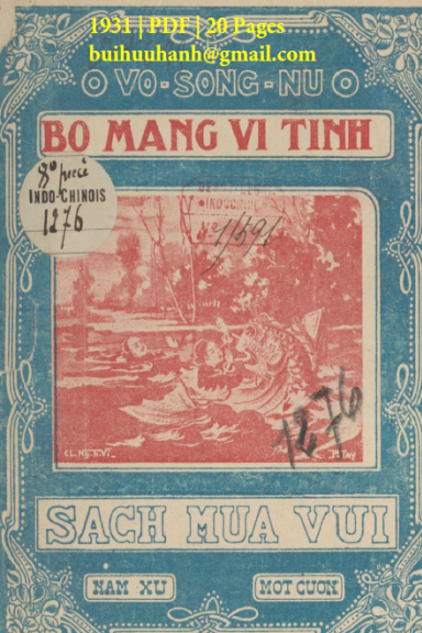 Bỏ Mạng Vì Tình (NXB Đức Lưu Phương 1931) - Vô Song Nữ, 20 Trang