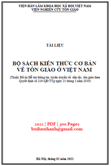Bộ Sách Kiến Thức Cơ Bản Về Tôn Giáo Ở Việt Nam (NXB Hà Nội 2022) - Chu Văn Tuấn, 300 Trang