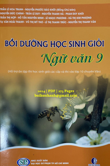 Bồi Dưỡng Học Sinh Giỏi Ngữ Văn 9 (NXB Đại Học Sư Phạm 2024) - Trần Lê Hoa Tranh, 273 Trang