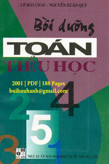 Bồi Dưỡng Toán Tiểu Học 4 (NXB Đại Học Quốc Gia 2001) - Lê Hải Châu, 188 Trang