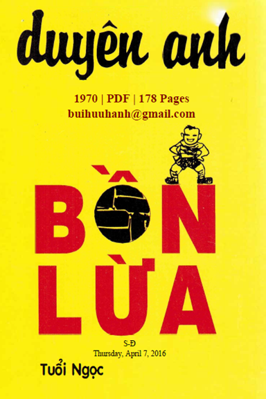 Bồn Lừa (NXB Tuổi Ngọc 1970) - Duyên Anh, 178 Trang