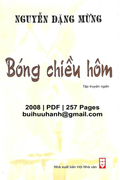 Bóng Chiều Hôm (NXB Hội Nhà Văn 2008) - Nguyễn Đặng Mừng, 257 Trang