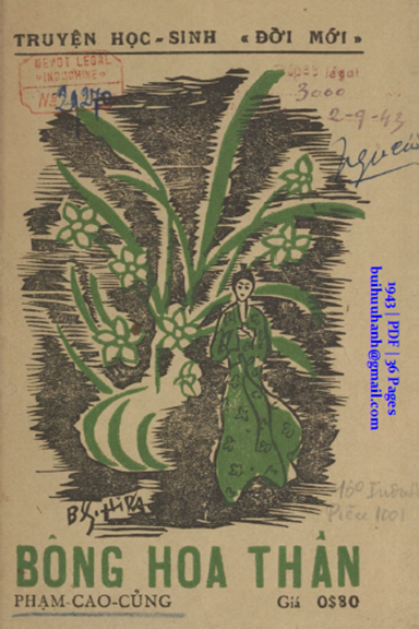 Bông Hoa Thần (NXB Đời Mới 1943) - Phạm Cao Củng, 36 Trang