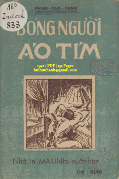 Bóng Người Áo Tím (NXB Mai Lĩnh 1942) - Phạm Cao Củng, 132 Trang