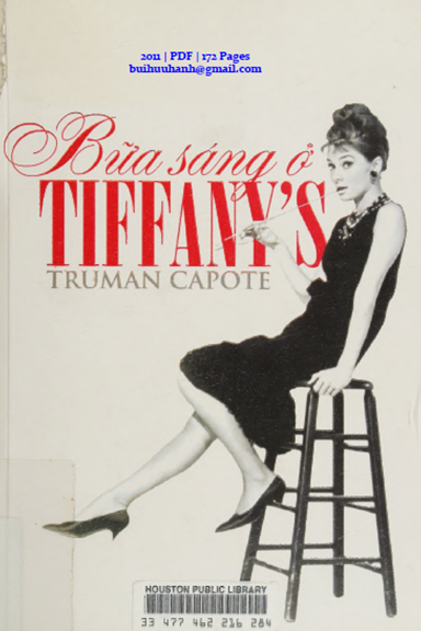 Bữa Sáng Ở Tiffany's (NXB Trẻ 2011) - Truman Capote, 172 Trang