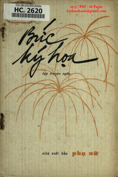 Bức Ký Họa (NXB Phụ Nữ 1975) - Nguyễn Văn Toại, 88 Trang