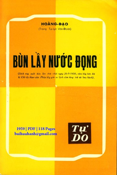 Bùn Lầy Nước Đọng (NXB Tự Do 1959) - Hoàng Đạo, 118 Trang