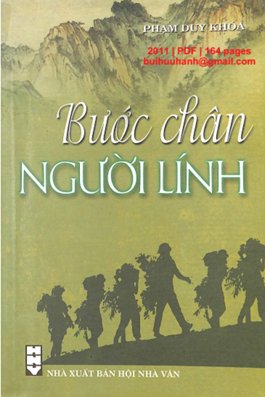 Bước Chân Người Lính (NXB Hội Nhà Văn 2011) - Phạm Duy Khóa, 164 Trang