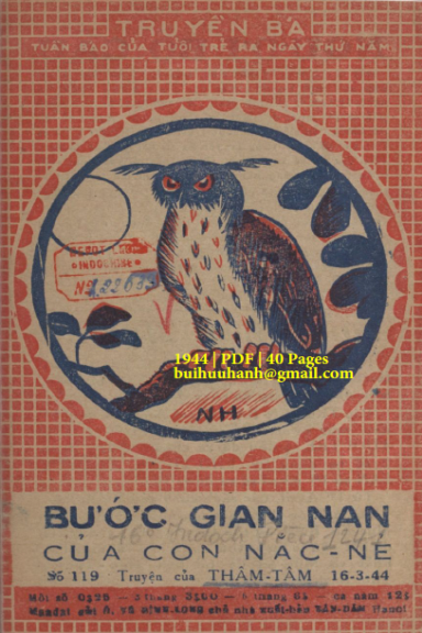 Bước Gian Nan Của Con Nắc Nẻ (NXB Tân Dân 1944) - Thâm Tâm, 40 Trang