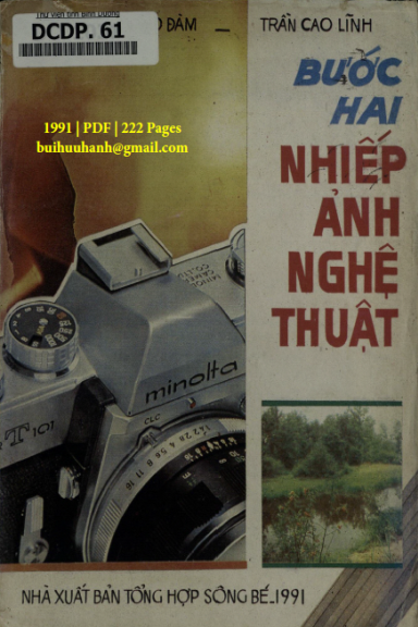 Bước Hai Nhiếp Ảnh Nghệ Thuật (NXB Tổng Hợp 1991) - Nguyễn Cao Đàm, 222 Trang