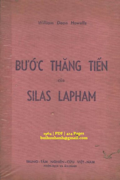 Bước Thăng Tiến Của Silas Lapham (NXB Đông Nam Á 1964) - William Dean Howells, 424 Trang