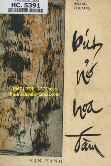 Bút Nở Hoa Đàm (NXB Vạn Hạnh 1967) - Vũ Hoàng Chương, 127 Trang