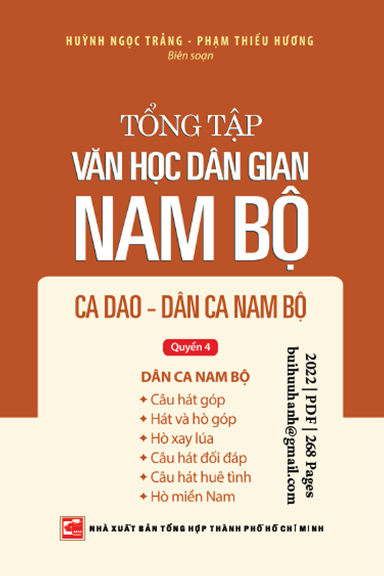 Ca Dao Dân Ca Nam Bộ Quyển 4 (NXB Tổng Hợp 2022) - Huỳnh Ngọc Trảng, 268 Trang