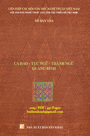 Ca Dao-Tục Ngữ-Thành Ngữ Quảng Bình (NXB Sân Khấu 2019) - Đỗ Duy Văn, 497 Trang