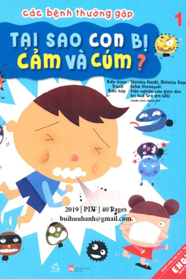 Các Bệnh Thường Gặp Tập 1-Tại Sao Con Bị Cảm Và Cúm (NXB Phụ Nữ 2019) - Shimizu Naoki, 40 Trang