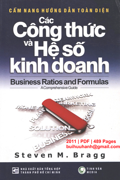 Các Công Thức Và Hệ Số Kinh Doanh (NXB Tổng Hợp 2011) - Steven M. Bragg, 489 Trang