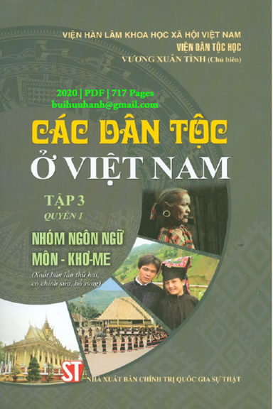 Các Dân Tộc Ở Việt Nam Tập 3 Quyển 1 (NXB Chính Trị 2020) - Vương Xuân Tình, 359 Trang