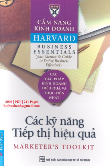 Các Kỹ Năng Tiếp Thị Hiệu Quả (NXB Tổng Hợp 2006) - Phạm Ngọc Sáu, 241 Trang