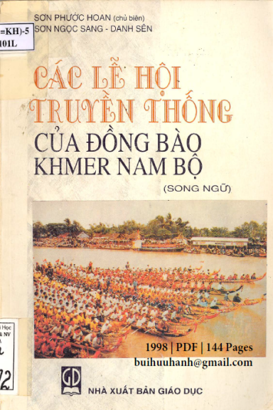 Các Lễ Hội Truyền Thống Của Đồng Bào Khmer Nam Bộ (NXB Giáo Dục 1998) - Sơn Phước Hoan, 144 Trang